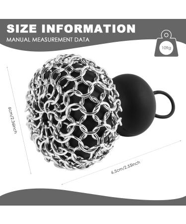 yuoseg Cast Iron Chainmail Scrubber Cast Iron Skillet Cleaner for Fry Pan Cleaner Cast Iron Skillet Cleaner Chain Black - Buy Online on GoSupps.com