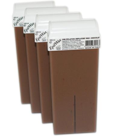EpilWax Chocolate Waxing Kit with Roll-On Cartridges and Wax Heater - 105 Piece Set - Buy Online on GoSupps.com