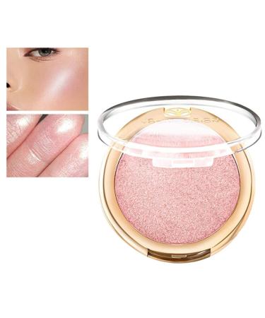 Face Contour Highlighter Palette  Shimmer Highlighter Powder Makeup  Smooth Longlasting Shiny Face Blush Cheek Blush  Baked Glow Illuminator for Face & Body (02)