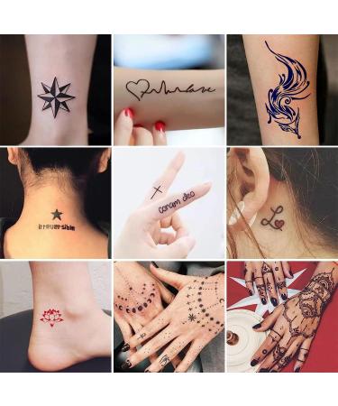 STIGMA Temporary Tattoo Kit - 10 Color Inks, 84 Stencils, DIY Body Paint and Fake Tattoos for Women and Kids - Buy Online on GoSupps.com