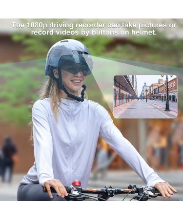 KRACESS KRS-S1 Smart Bike Helmet for Men & Women | 1080P Sports Camera, Bluetooth, Dual Antenna | Grey, Size L (22-24.4) - Buy Online on GoSupps.com