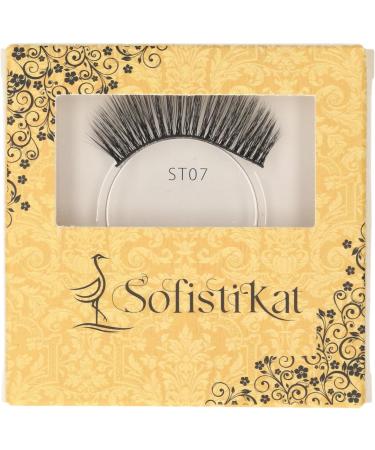 Vegan Faux Mink False Eyelashes| Natural Look Premium Quality fibre Fluttery 5D Volume Reusable Vegan | Cruelty Free One Pair Antheia ST6 - Buy Online on GoSupps.com