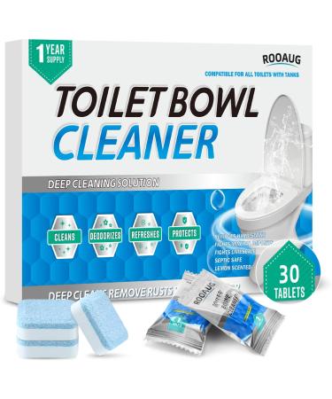 30 Tabs Toilet Bowl Cleaner Tablets Toilet Tank Cleaner Tablets/Household Toilet Cleaners Compatible for All Toilet Bowl