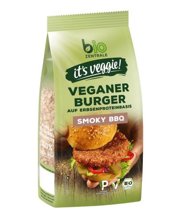 Biocentrale vegan burger smoky bbq 170 g approx. 4 burgers vegan meat alternative from pea protein high protein content without soy frying and grilling burger smokey bbq 170 g (1 Pack) - Buy Online on GoSupps.com