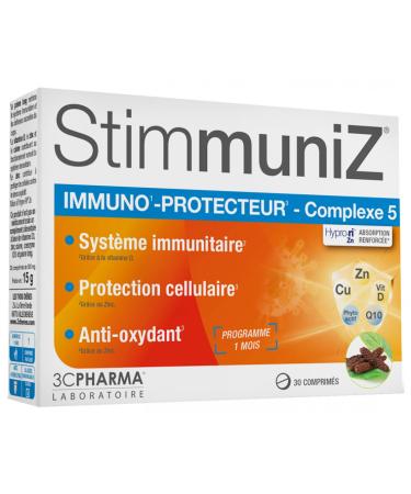 3C Pharma Stimmuniz 30 Tablets, white