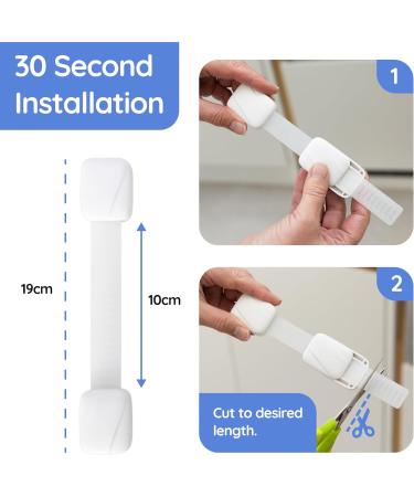 BabyGO Child Safety Straps - Premium Baby Proofing Door & Cupboard Locks - Buy Online on GoSupps.com