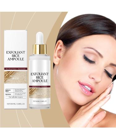 Mnozreo Rice ampoule peeling solution facial serum with travel enzymes 100 ml 1 piece moisturizing and pore reducing for all skin - Buy Online on GoSupps.com