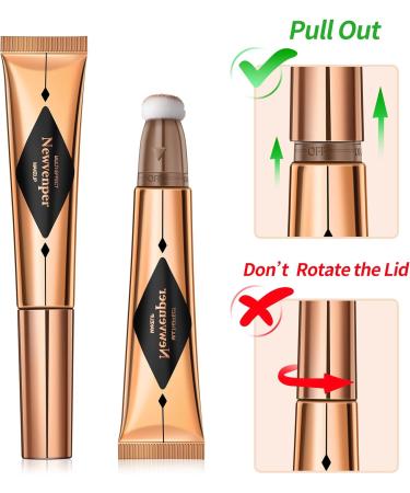 Contour Beauty Wand Liquid Highlighter Wand Blush Wand with Cushion Applicator Long Lasting Smooth Lightweight Fair Luminizer Contour+Pink Blush+Pearl White Highlight contour+highlight+blush 15 g (Pack of 3) - Buy Online on GoSupps.com