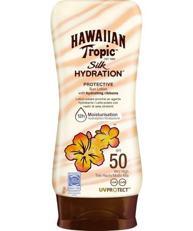 Buy Hawaiian Tropic Silk Hydration Sunscreen LSF 50 & LSF 30 - Protect Your Skin with Moisturizing Sun Lotion Online - Buy Online on GoSupps.com