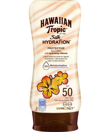 Hawaiian Tropic Silk Hydration Protective Sun Lotion Sunscreen SPF 50 180 ml 1 pc