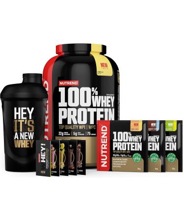 Nutrend 100% Whey Protein Powder - Muscle Building & Recovery with Glutamine & Amino Acids 1000g Caramel Latte - International Shipping Available - Buy Online on GoSupps.com