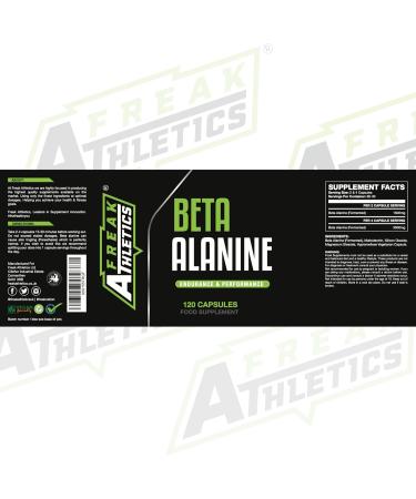 Beta Alanine 1500mg - 120 Capsules Amino Acid Supplement for Men & Women - Buy Online on GoSupps.com