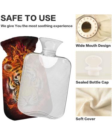 YOUJUNER Fire Tiger Hot Water Bottle - Large 2L Bed Warmer for Soothing Relief | International Shipping Available - Buy Online on GoSupps.com