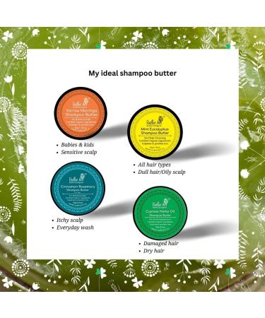 Mint Eucalyptus Shampoo Butter - Sulphate & Paraben Free Hydrating & Moisturizing Reduces Hair Loss - 3.5 Oz International Shipping - Buy Online on GoSupps.com