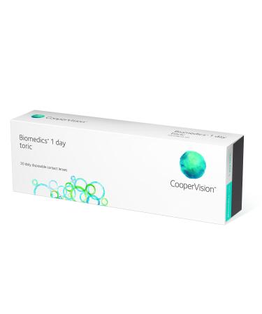 Biomedics 1-day daily ring extra toric contact lenses R 8.7 D 14.5 -5.75 diopter cylinder -1.75 axis 180 30 astigmatism