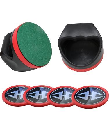 Hathaway Arcade Air Hockey Set - 4 Strikers, 3 Pucks - Black/Red - Buy Online on GoSupps.com