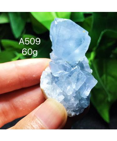 Natural Blue Celestite Crystal Irregular Cluster Geode Specimen for Home Decoration Collection Study A509 Crystal Cluster