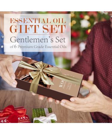 Men's Essential Oils Set - 6 Manly Fragrance Oils for Home Diffusers - Frankincense, Teakwood, Sandalwood, and More - Aromatherapy & Candle Making - Buy Online on GoSupps.com