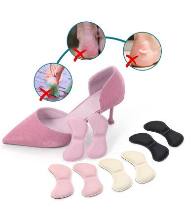 Heel Cushion Inserts for Women's Shoes - 4 Pairs: Protectors for Shoes, Boots, High Heels, Back of Heel - Buy Online on GoSupps.com