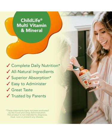 CHILDLIFE ESSENTIALS Kids Multivitamin & Mineral - Kids Vitamins Liquid Multivitamin for Kids Toddler Multivitamins Liquid Vitamins Baby Multivitamin - Natural Orange & Mango 8 Fl Oz (Pack of 4) Orange Mango 8 Fl Oz (P  - Buy Online on GoSupps.com