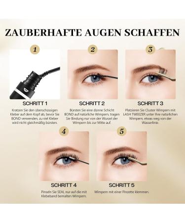 QueWel 72-Pack D Curl Individual Eyelash Clusters DIY Eyelash Extensions 8-16mm | Wide Foundation for Gorgeous Eye Makeup - Buy Online on GoSupps.com