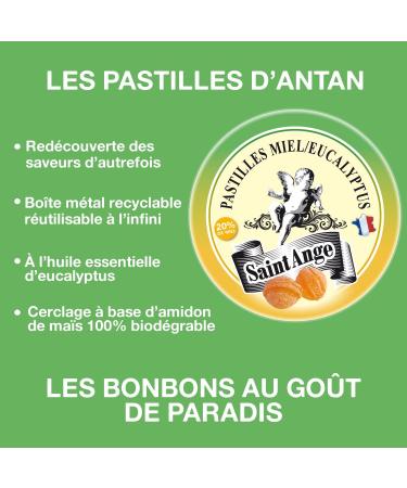 Sant'Angelo Lozenges | Traditional Sweets 100% French (Honey Eucalyptus) - Buy Online on GoSupps.com