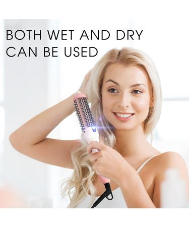 K&K 1.25 Inch Heated Curling Comb - Ceramic Tourmaline Ionic Volumizing Brush - Buy Online on GoSupps.com