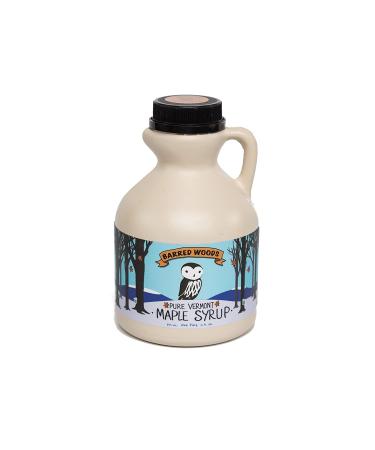 Pure Vermont Organic Maple Syrup - 16 oz Grade A Amber Rich - Barred Woods Maple - Buy Online on GoSupps.com