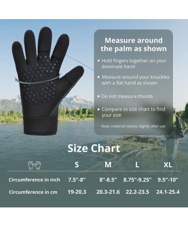 Extremus Buckwell Winter Gloves - Touchscreen Water Resistant Fishing Gloves for Cold Weather - Gray Large - Buy Online on GoSupps.com