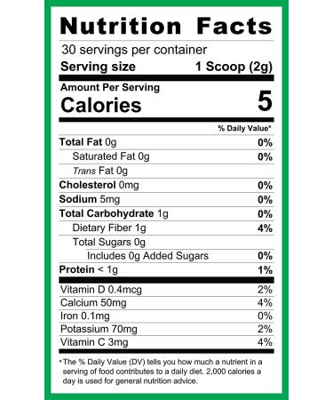 KOYAH Organic USA Collard Greens Powder | Freeze-Dried Whole-Leaf | Equivalent to 15 Cups Fresh - Buy Online on GoSupps.com