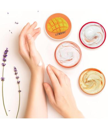 Whipped Body Butter Cream Trio - Mango, Pink Grapefruit, Strawberry Scents | Shea Enriched | Hydrating Moisturizer for Normal to Dry Skin | Men & Women | 3pc - Buy Online on GoSupps.com