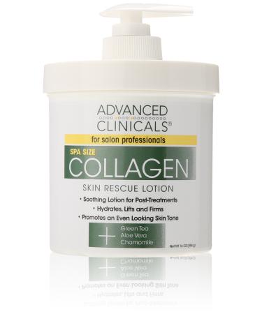 Advanced Clinicals Collagen Skin Rescue Lotion 16 oz (454 g)