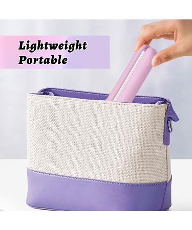 Omaky 2-in-1 Mini Curling Wand & Flat Iron - Portable Hair Straightener for All Hair Types Perfect for Travel - Pink - Buy Online on GoSupps.com