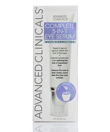 Advanced Clinicals 5-in-1 Eye Serum - Multi-Correction Formula, 2 fl oz - Buy Online on GoSupps.com