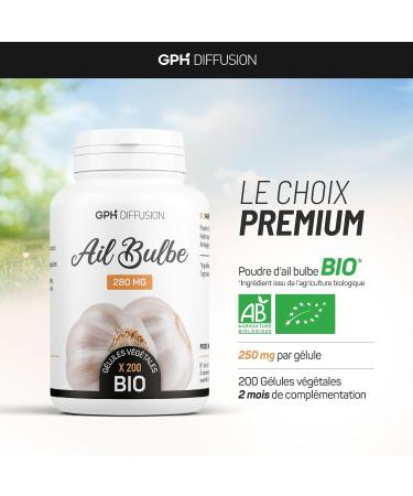 Bio Garlic AB 280mg - 200 vegetable capsules - Buy Online on GoSupps.com
