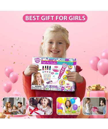 BATTOP Kids Nail Polish Set for Girls - Nail Art Kit with Dryer, Glitter Pen - Non-Toxic, Quick Dry - Perfect Birthday Gift for Girls Ages 8-12 - Buy Online on GoSupps.com
