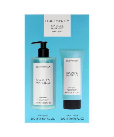 Beauty SpaceNK Sea Salt & Waterlily Body Wash & Lotion Duo Hydrating & Nourishing Formula Suitable for All Skin Types Vegan & Cruelty-Free Refreshes & Moisturizes 2 Pc 16.91oz & 6.76oz - Buy Online on GoSupps.com