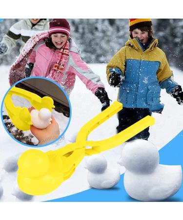 Cartoon Duck Snowball Maker Tool with Handle - 4PC Snow Ball Toys for Kids & Adults | Outdoor Winter Fun for Snowball Fights - Buy Online on GoSupps.com