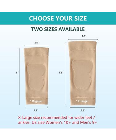 Buy Premium Achilles Tendon Heel Protector Padded Sleeve Socks | Gel Heel Socks for Haglunds Bursitis Tendonitis - Women s 10+ Men s 9+ | International Shipping Available - Buy Online on GoSupps.com