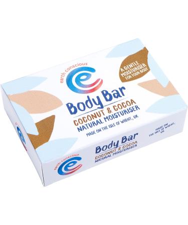 Earth Conscious Solid Moisturising Body Lotion Bar (Coconut & Cocoa) Organic Cruelty Free & Vegan Friendly - Buy Online on GoSupps.com