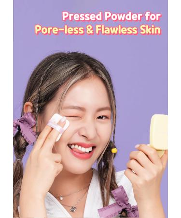 Colorgram Sebum Retouching Blur Pact - Poreless Face Powder for Oily Skin | Weightless Matte Finish & Soft Focus Effect - International Shipping Available - Buy Online on GoSupps.com