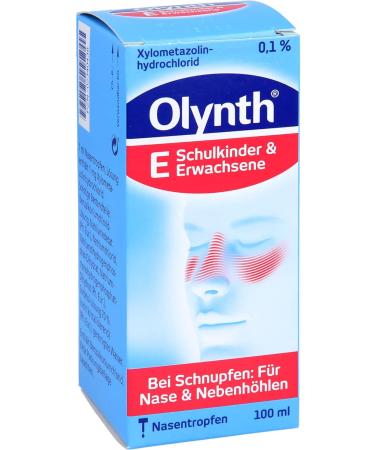 Olynth 0.1% Nasal Drops - Decongestant Cold Solution for Adults & Children (6+) | 100 ml | Fast Shipping Worldwide - Buy Online on GoSupps.com