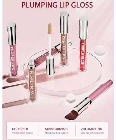 Glitter Lip Plumper Oil - Hydrating Lip Gloss Serum for Fuller Lips - Buy Online on GoSupps.com