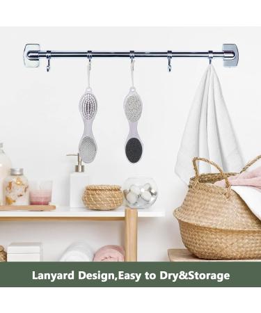 Pumice Stone 4-in-1 Foot Scrubber for Dead Skin, Corns, and Calluses - Hand and Foot Care Tool for Removing Cracked Heels and Thick Calluses - Wet and Dry Feet Care - Buy Online on GoSupps.com