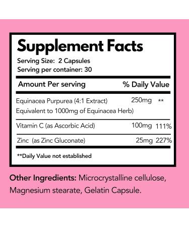 Arymar Echinacea with Vitamin C and Zinc Daily Wellness 60 Capsules (2 Pack) - Buy Online on GoSupps.com