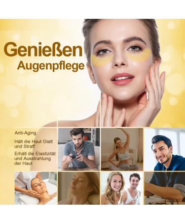 60 Golden Snail Eye Pads with Collagen - Anti-Aging Eye Mask for Dark Circles Puffiness & Wrinkles - International Shipping Available - Buy Online on GoSupps.com