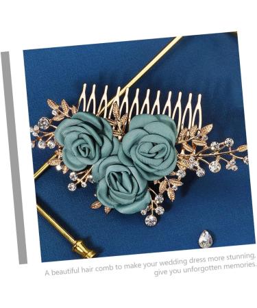 FRCOLOR Rose Side Comb Wedding Hair Accessories for Women Flower Hair Accessories Bride Bridal Hair Accessories Hairbrushes for Women Hair Barrettes for Women Girl Hair Comb Cloth Women's - Buy Online on GoSupps.com