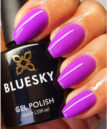 BLUESKY GEL NAIL POLISH PURPLE WEDDING FANTASY VIBRANT PURPLE DC29 DENCE RANGE UV/LED SOAK OFF Spring Summer Color