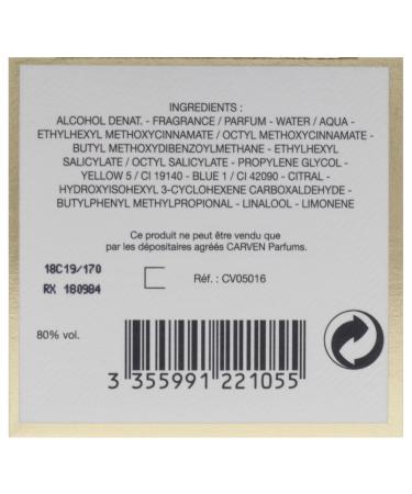 Carven L'eau De Toilette 1.66 Fl Oz (Pack of 1) - Buy Online on GoSupps.com