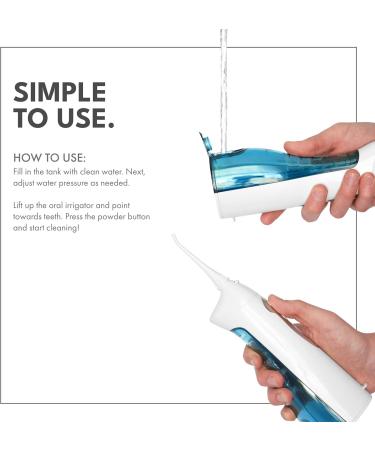 ToiletTree Poseidon Rechargeable Water Flosser | XL Water Tank Oral Irrigator for Dental Health & Fresh Breath | International Shipping Available - Buy Online on GoSupps.com